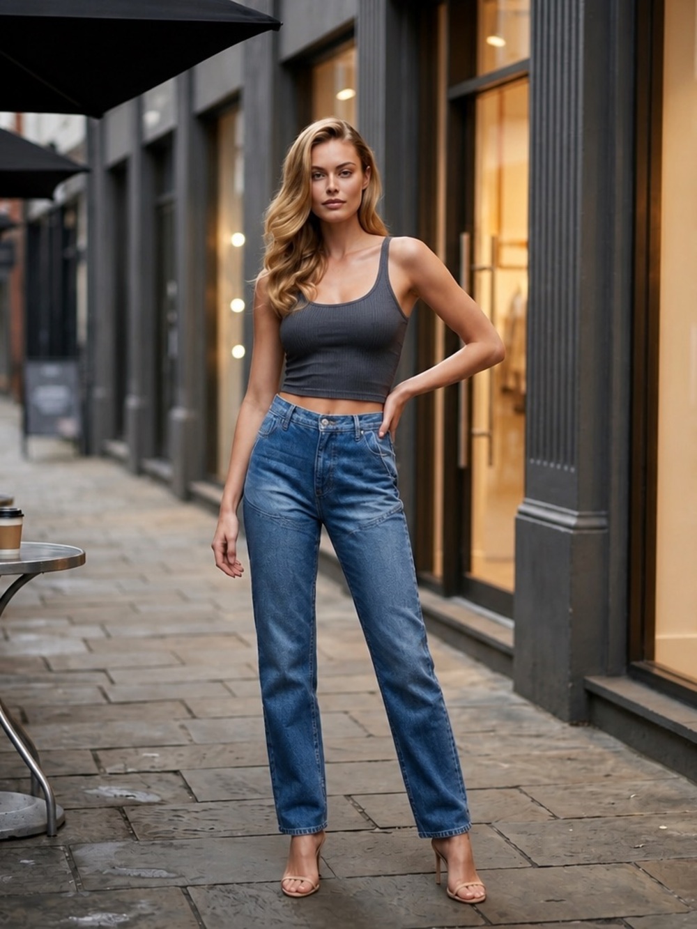 Brandon Maxwell
The Wyatt Two-Tone Straight-Leg Denim jeans